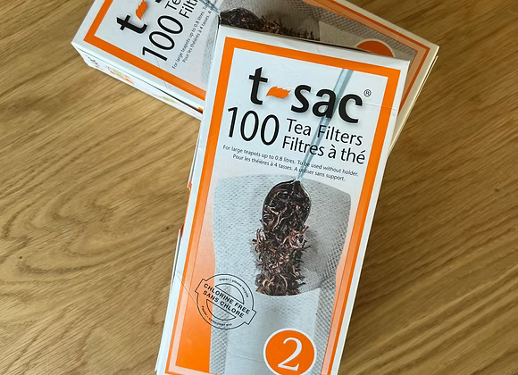 T-sac filters size 2, one box of 100