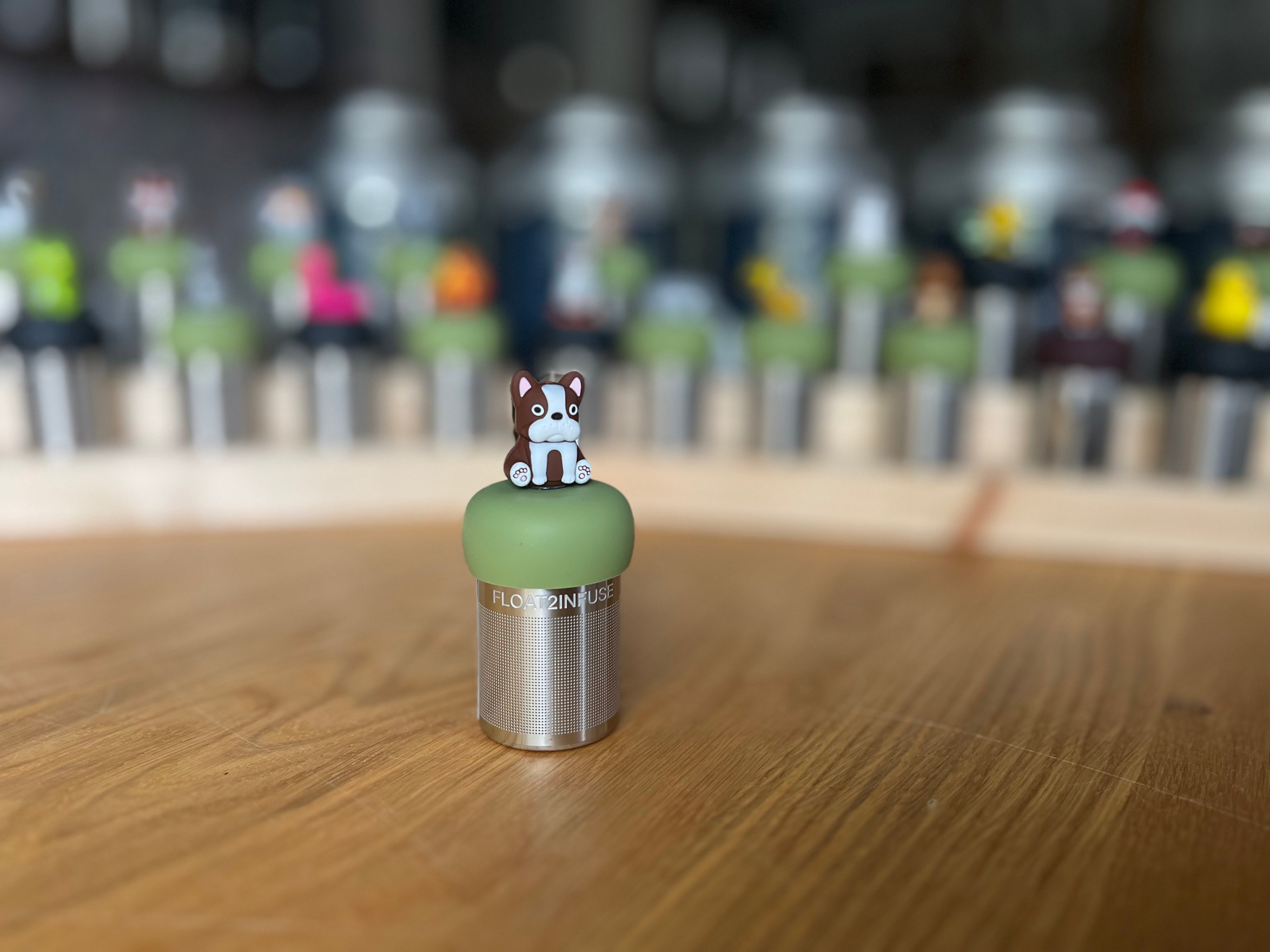 Floating Tea Steeper | Pug Dog | Green Base