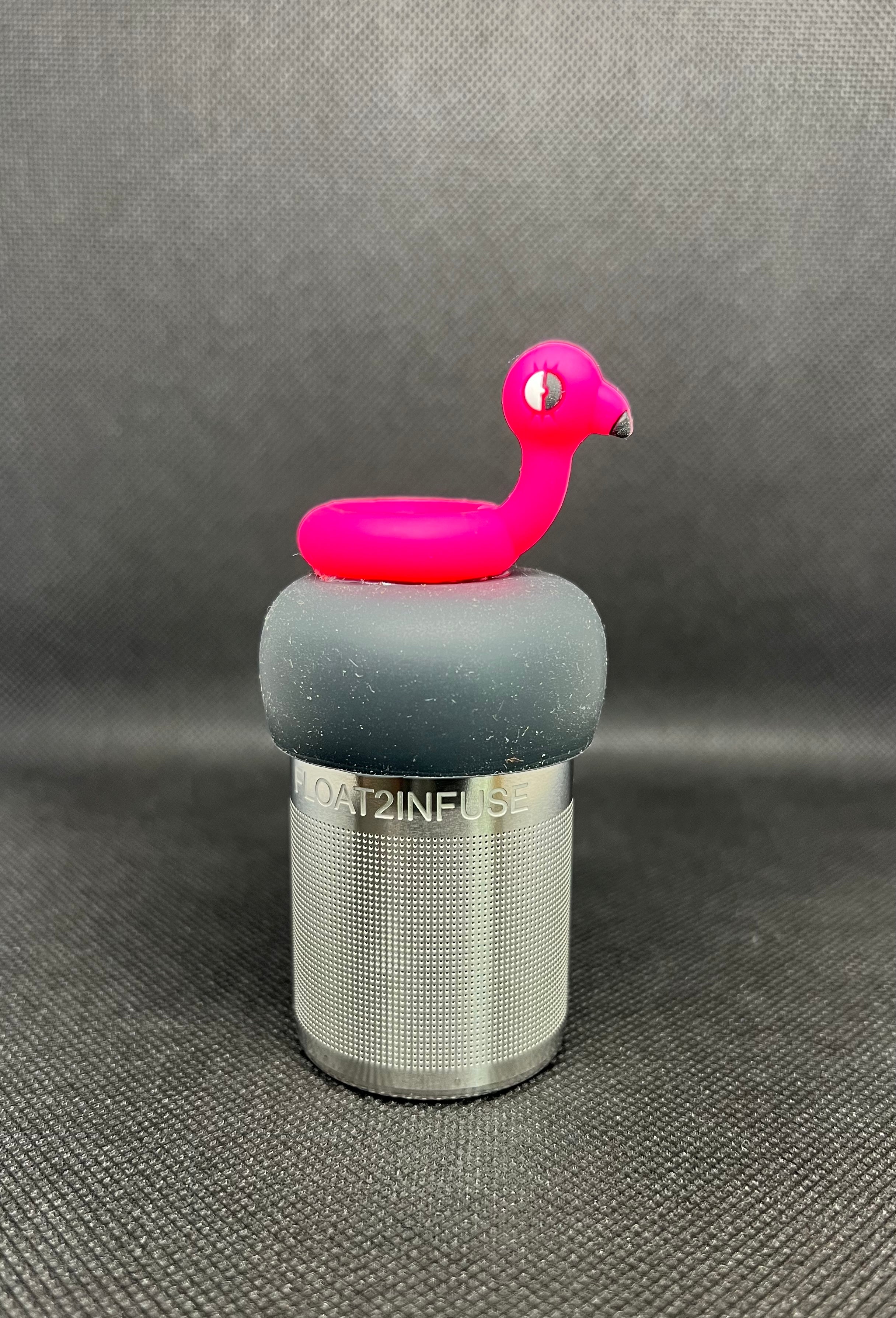 Floating Tea Steeper | Flamingo Floatie | Grey Base